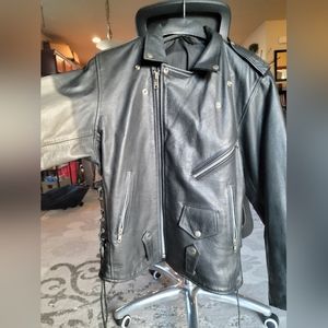 Leather Riding Shell